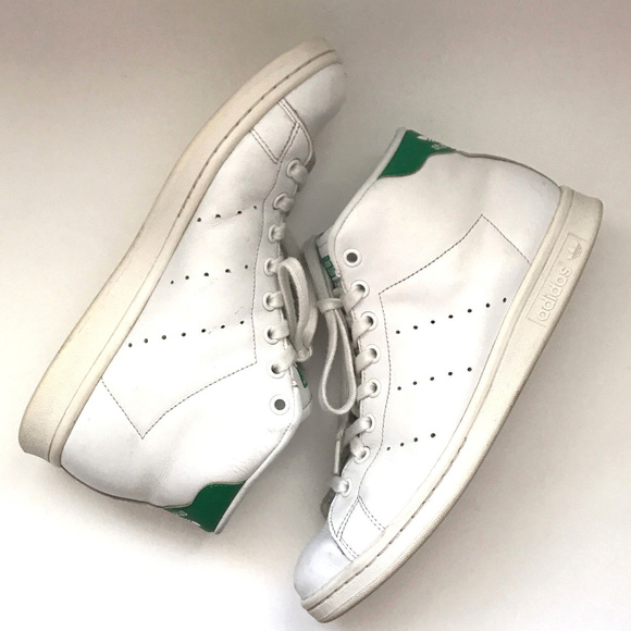 adidas Shoes - Adidas Stan Smith Mid Leather Trainers Size 8